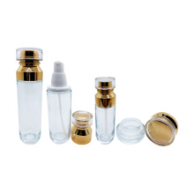 Luxury Cosmetic 50g 40ml 100ml 120ml Skincare Glass Jars and Bottles Face Cream Body Butter Jar